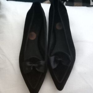 Polo by Ralph Lauren Black Women's Flats with Bow